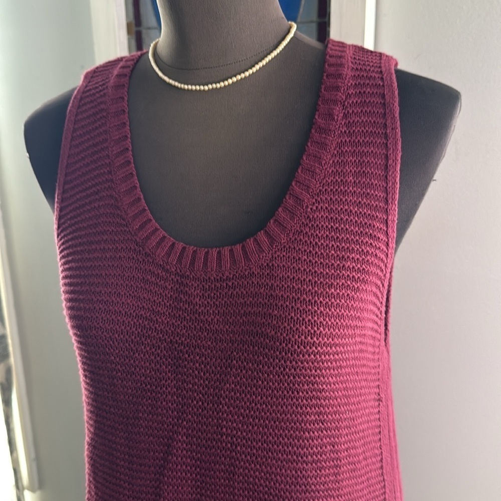 Gap 100% Cotton Knit Tunic Tank/ Mini Dress SZ Medium - Picture 2 of 9